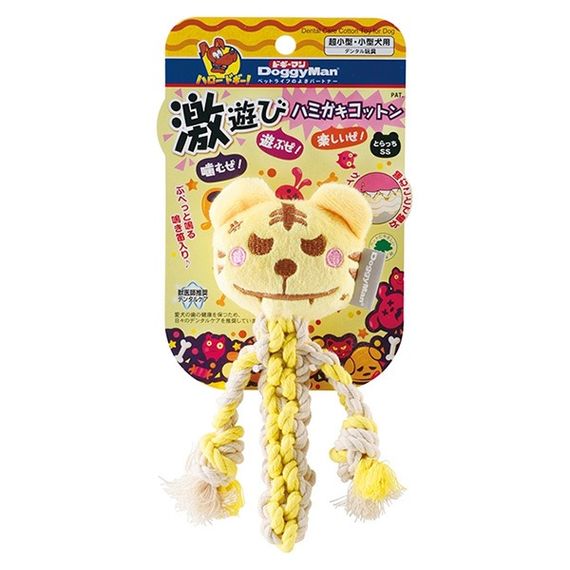 DoggyMan Cotton Tiger іграшка з пищалкою для собакою, 15 см