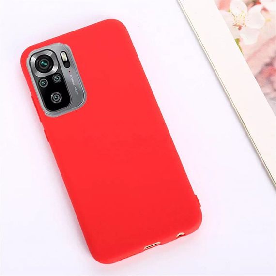 Чохол Candy Silicone для Xiaomi Redmi Note 10 4G / 10S / Poco M5s колір Червоний | Зображення 1