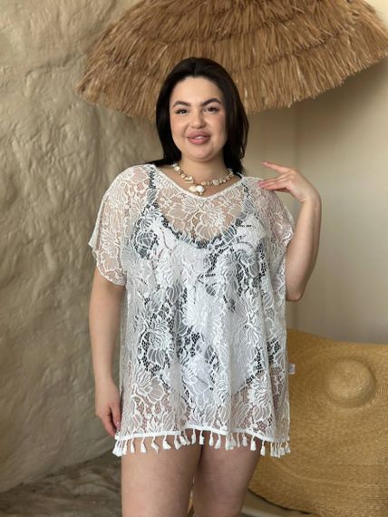 Жіноча пляжна туніка Plus Size | Зображення 4