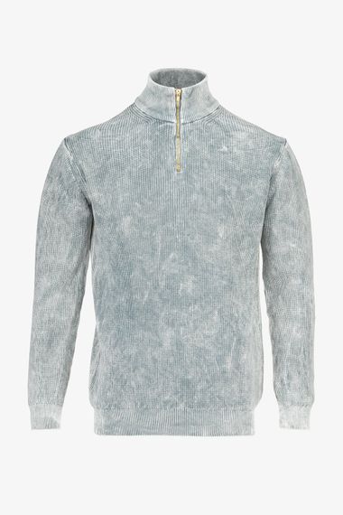 Джемпер однотонний чоловічий Kaptan 3333 XL Сірий shop (2000990781505)