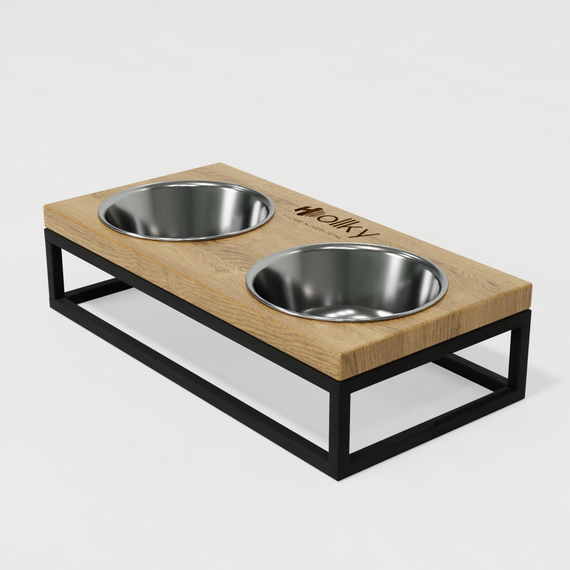 Миски на підставці для маленьких собак та котів Hollky Base S (2 × 0,45 л) BS-36187-BLNT | Зображення 3