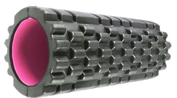 Масажний ролик (роллер) Power System PS-4050 Fitness Foam Roller Black/Pink (33x15см.)