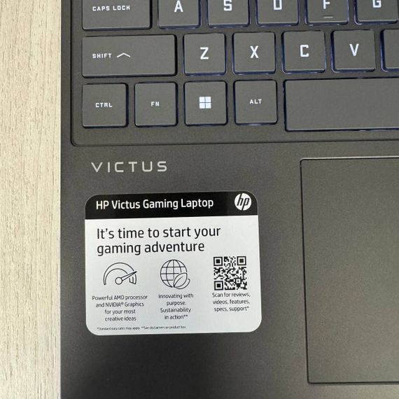 Ігровий ноутбук HP Victus 15-fb3001nr / 15.6" (1920x1080) IPS /  AMD Ryzen Al 7350 (8 (16) ядер по 2.0 - 5.0 GHz)  / 16 GB DDR5 / 512 GB SSD / nVidia GeForce RTX 5060, 8 GB GDDR7, 128-bit / WebCam б/в | Зображення 5