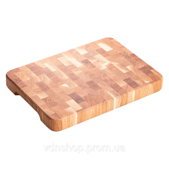 Дошка для нарізки обробна 25×35 см дошка кухонна дерев'яна Доміно з ясена C51W250350Y | Зображення 2