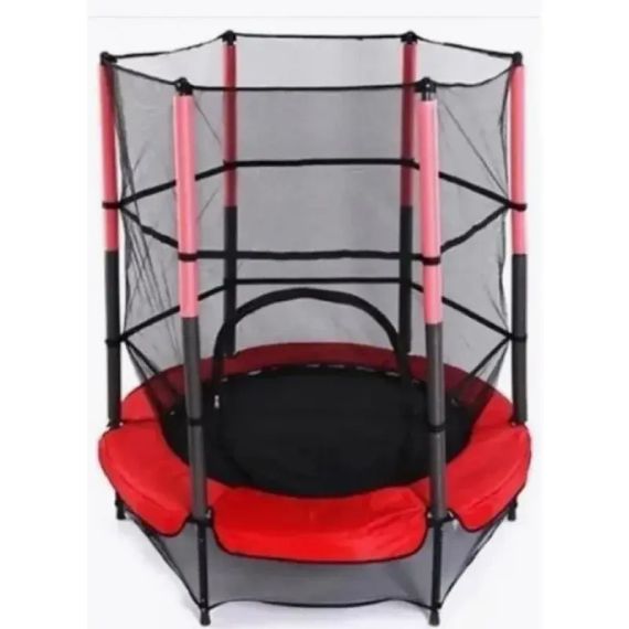 Батут дитячий для дому TILLY BT-RJ-0072 із захисною сіткою діаметр 140 см до 100 кг | Зображення 1
