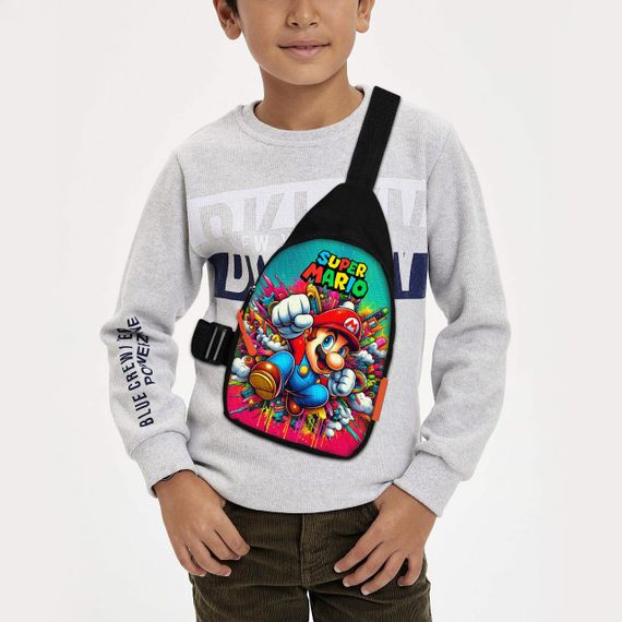 Сумка через плечо детская Супер Марио 29х17 см сумка слинг для мальчика (02181)