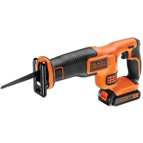 Пила сабельная аккумуляторная BLACK+DECKER BDCR18 | Зображення 1
