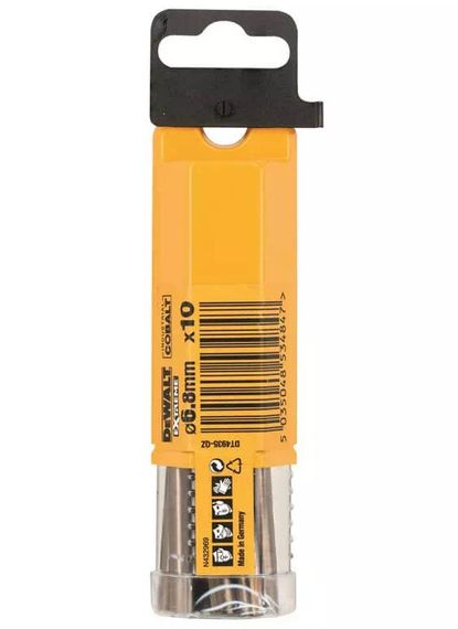 Свердло по металу DeWalt EXTREME INDUSTRIAL COBALT HSS-CO 6.8 мм 10 шт (DT4935)