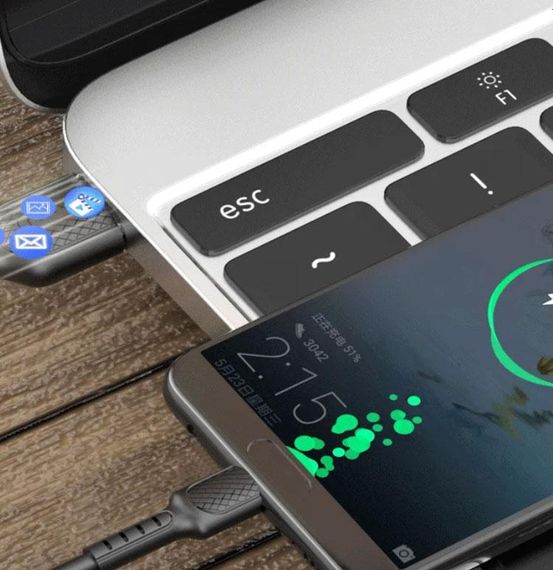 USB кабель Kaku KSC-111 USB - Type-C 1m - Black | Зображення 5
