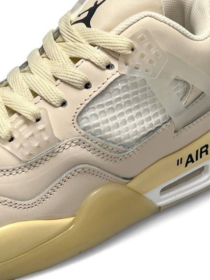 Женские кроссовки Air Jordan 4 x Off-White Sail , Вьетнам , весна/лето/осень | Зображення 6