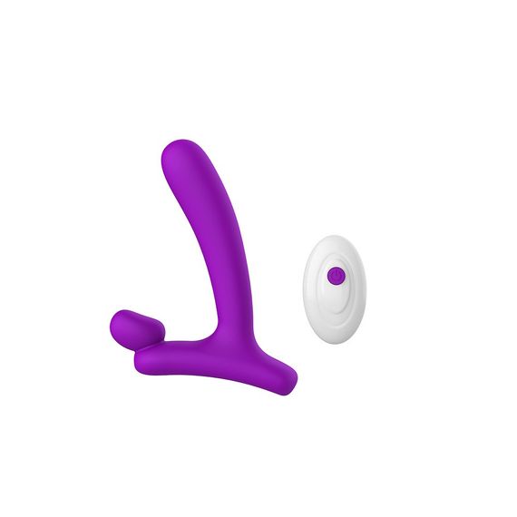 Вибратор в форме буквы,, L,,со стимуляцией клитора и точки G Chisa Lust Ripple Horny, фиолетовый Sex Aura | Зображення 1