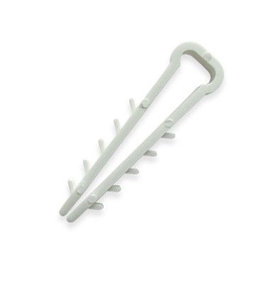 Крепление елка плоское 0.5 (6х3mm) белое 100шт Ny95506199