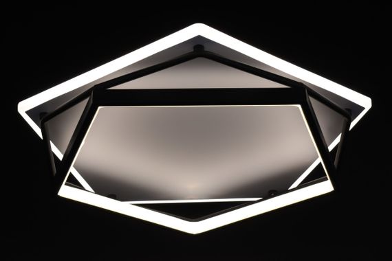 Люстра світлодіодна стельова LED світильник для квартири на стелю лед 27540 Білий 9х49х49 см. | Зображення 3