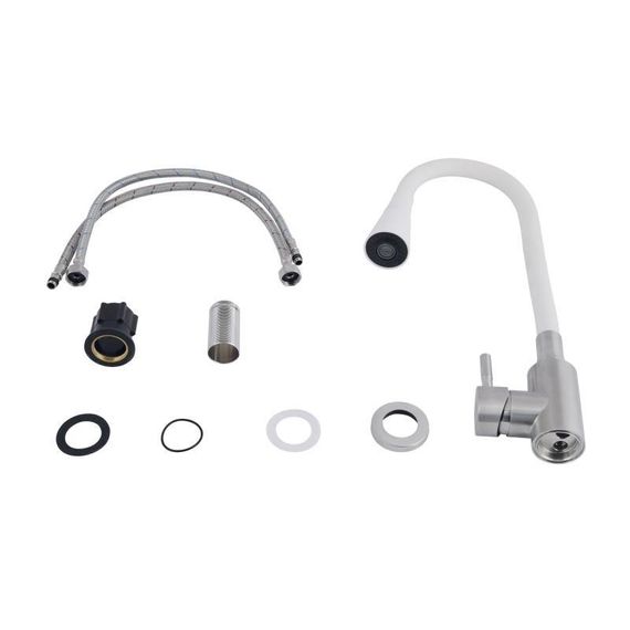 Смеситель для кухни Lidz Aria 015F31 с гибким изливом (k35) LDARI015F31WNK36981 WNK | Зображення 3