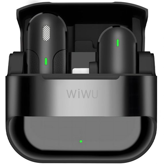 Петличний бездротовий мікрофон WIWU Wi-WM001 Wireless mini microphone (Type-C) Black | Зображення 1