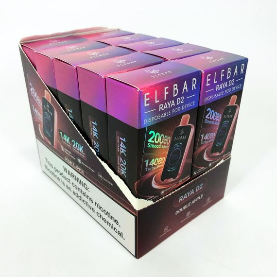 ELF BAR RAYA D2 20000 смак Яблуко (Double Apple) | Зображення 2