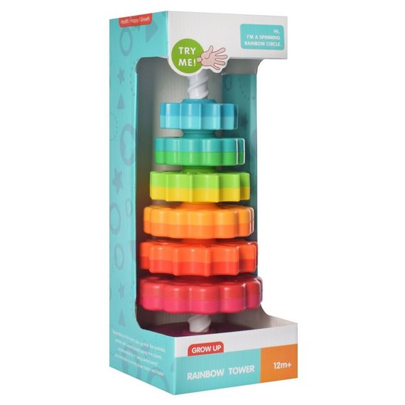 Детская развивающая игрушка "Пирамидка" 17403 кольца на спирали 6 штук | Зображення 3
