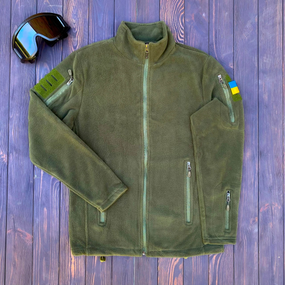 Тактическая флисовая кофта хаки M XL