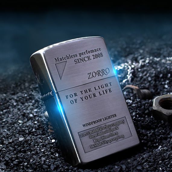 Бензинова запальничка У Кейсі Zorro For The Light Of Your Life HL-283 | Зображення 2