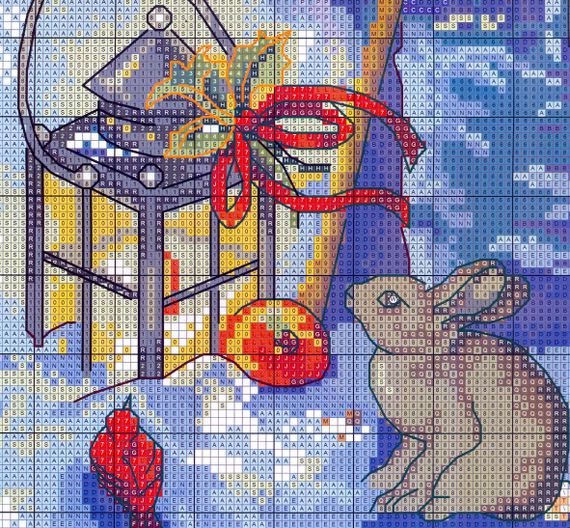 Набір для вишивання за нанесеною на канву схемою "Christmas stocking 3". AIDA 14CT printed 42*60 см | Зображення 4