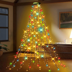 Світлодіодна гірлянда каскад 126 Led 9*1,5м 8 режимів різнокольорова USB CW-G-126L91CUMC ColorWay