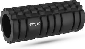 Массажный ролик Gymtek для йоги и фитнеса EVA 33*14см черно-белый
