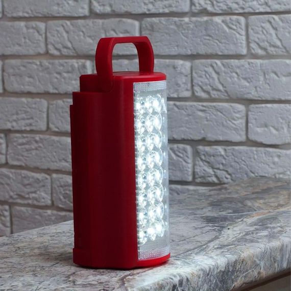 Фонарь переносной светодиодный с PowerBank, 24 Led, Almina 2606L, Красный / Портативная кемпинговая лампа | Зображення 6