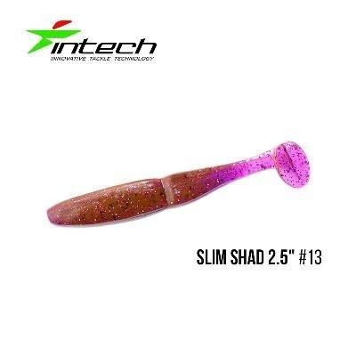Силиконовая приманка, Съедобный силикон Intech Интеч Slim Shad 2,5"12 шт #13