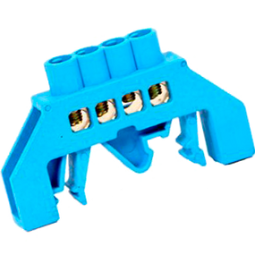 Універсальна Шина ізольована «N» на DIN-рейку ШЛУ6х9-4 синій Ny95501186