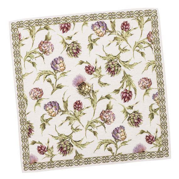 Скатертина гобеленова ARTICHOKE Limaso, 97х100, Квадратна, Квітковий, Без люрексу, 60% поліестер, 24% бавовна, 16% акрил, Гобелен