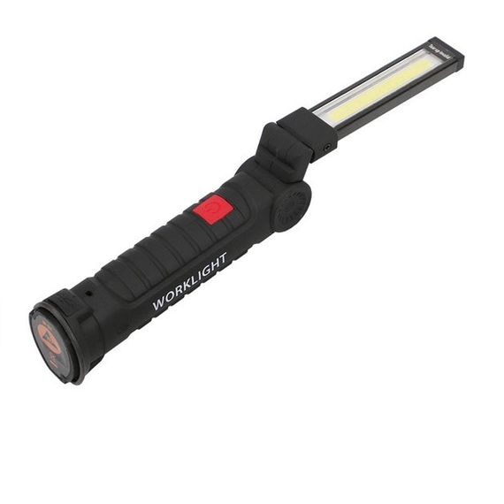 Светодиодный фонарь кемпинг W52 SMD + COB, красный + белый, магнит, крючок, кемпинговый складной фонарь | Зображення 9