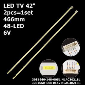 LED підсвітка TV 42" 3081660-148-0051 3081660-148-0142 NLAC30218L NLAC30218R 6922L-0064A 2шт.