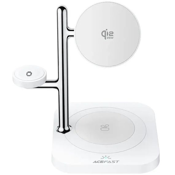 БЗП Acefast E39 desktop 4in1 Qi2 32.5W White