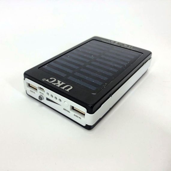 УМБ Power Bank Solar 20000 mAh мобильное зарядное с солнечной панелью и лампой, повербанк для планшета UM-93 | Зображення 5