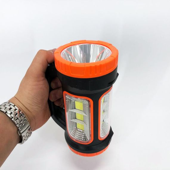 Кемпинговый фонарь XBL 818C-3W+COB, фонарь-светильник аккумуляторный кемпинговый. Цвет: оранжевый | Зображення 9