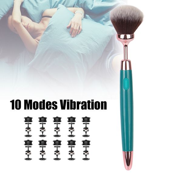 Вибромассажер "Cosmetic pen", 10 режимов вибрации, цвет зелёный Sex Aura | Зображення 2