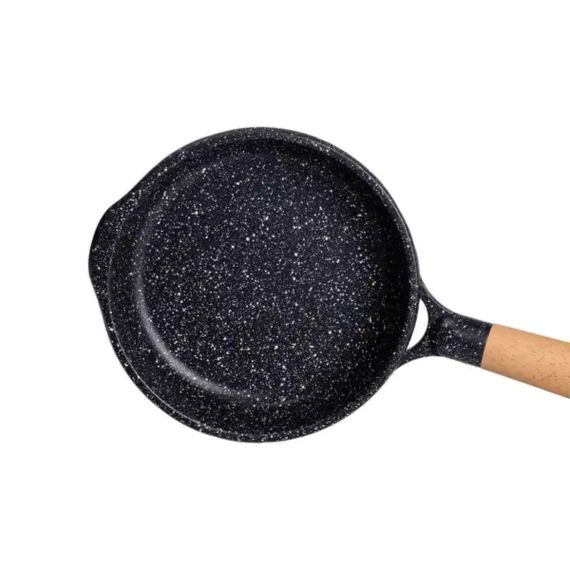 Мармурова алюмінієва сковорода з антипригарним покриттям 1 літр Ø 20 см з товстим дном MGC чорна HP-4-416B | Зображення 2