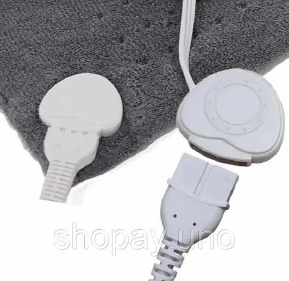 Согревающая электрическая массажная подстилка – грелка MASSAGING WEIGHTED HEATING PAD от боли в спине | Зображення 2