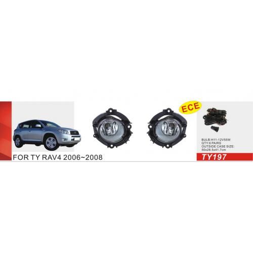 Фари дод. модель Toyota RAV-4 2005-08/TY-197/H11-12V55W/ел.проводка | Зображення 1
