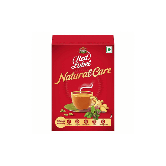 Чорний індійський чай  Red label Natural Care з сумішшю 5 аюрведичних спецій (зміцнює імунітет) 250г Brooke