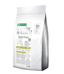 Корм Nature's Protection Superior Care White Dogs Grain Free Junior Small and Mini Breeds сухой для щенят малых пород с белым окрасом шерсти 17 кг