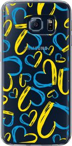 Чехол на Samsung Galaxy S6 G920 Сердца UA "5292u-80-17620"
