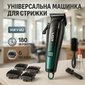 Универсальный тример для стрижки и бритья VGR Машинка для стрижки короткой WT-46