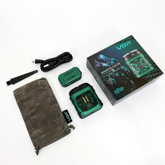 Бритва для сухого гоління VGR V-344, Електробритва для густої бороди, Бритви акумуляторні QY-67 | Зображення 9