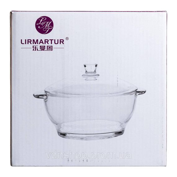 Супниця із кришкою скляна Ø 15.5 см бульйонниця 1 л для гарячих страв HP-YH-5 | Зображення 5