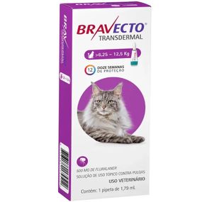 Краплі від бліх, кліщів та глистів Bravecto Plus (Бравекто Плюс) для котів вагою від 6.25 до 12.5 кг