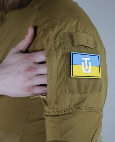 УБАКС трикотаж ULTIMATUM PRO довгий рукав Койот , Бойова сорочка для військових,Тактичний армійський убакс ЗСУ | Зображення 4