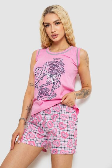Пижама женская, цвет розовый, 243R03674 | Зображення 2