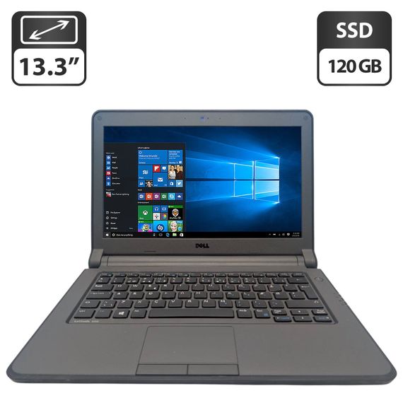 Ноутбук Dell Latitude 3350 / 13.3" (1366x768) TN / Intel Core i3-5005U (2 (4) ядра по 2.0 GHz) / 8 GB DDR3 / 120 GB SSD / Intel HD Graphics 5500 / WebCam б/у