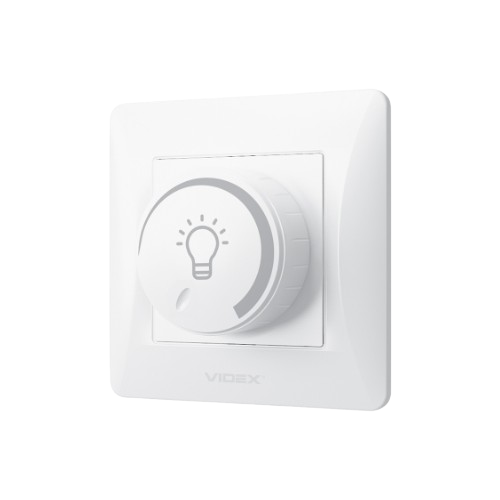 BINERA білий Вимикач диммерний 200W Videx | Зображення 1